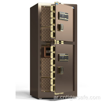 خزانات النمر 2-باب البني 150 سم عالية القفل الإلكترونية